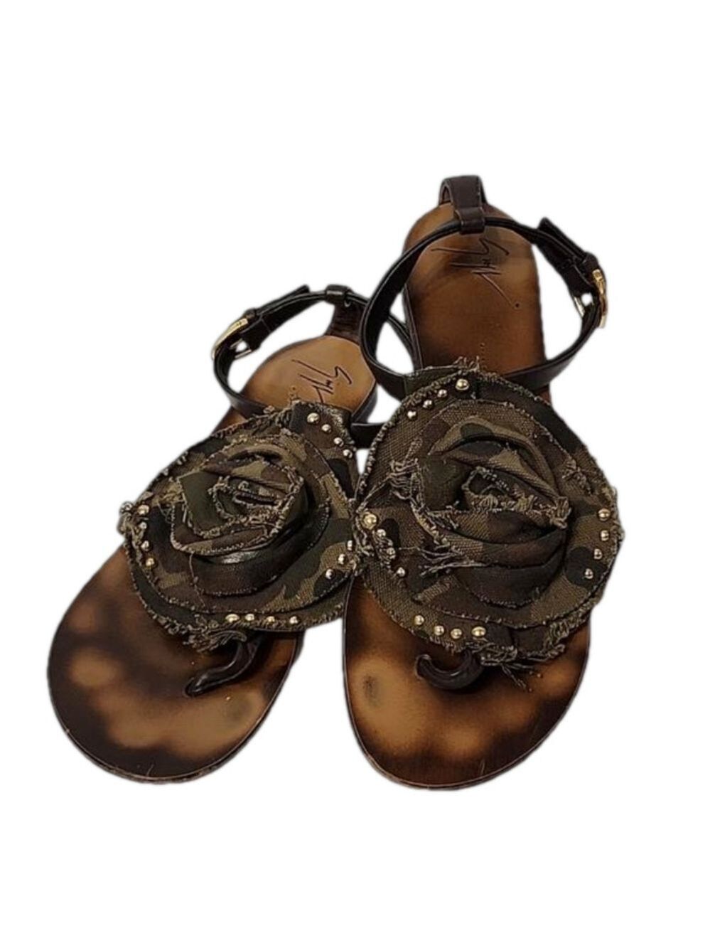GIUSEPPE ZANOTTI THONG SANDLES LADIES SIZE 7B